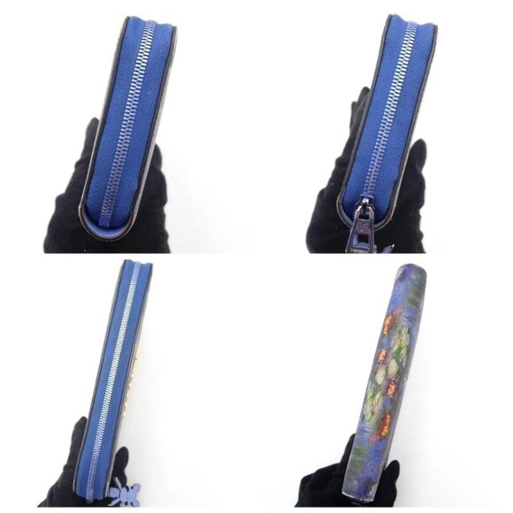 Louis Vuitton Wallet Masters Collection Monet Blue Rare by Jeff Koons - Picture 4 of 11